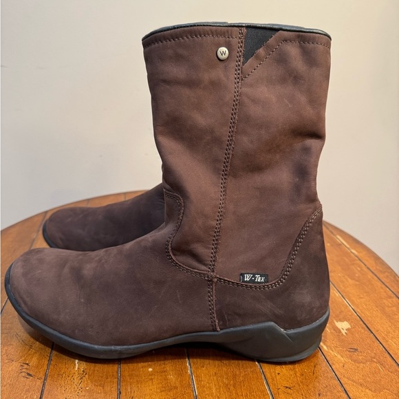 Wolky Sole Water‎ Resistant Brown Nubuck Leather zip Up Boots sz 42 US 11 - Picture 5 of 11